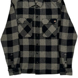 Dickies Checked Flannel Shirt - Medium Black Cotton