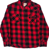 Levis Checked Flannel Shirt - XL Black Cotton