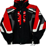 X-Static Insulation Spyder Graphic Ski Jacket - Small White Polyester