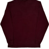 Carhartt Long Sleeve T-Shirt - Small Burgundy Cotton