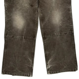 Tough Duck Carpenter Pants - 32W 30L Gray Cotton