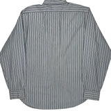 Andrew Polo By Ralph Lauren Striped Shirt - Large Blue Cotton