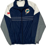 Miami Dolphins N.F.L. Team Apparel Nfl Windbreaker - Large Blue Polyester