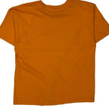 Blank Hanes Single Stitch T-Shirt - Medium Orange Cotton