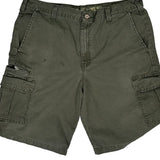 Dickies Cargo Shorts - 36W 11L Green Cotton