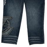 Los Angeles Lakers Unk Graphic Jeans - 34W 32L Dark Wash Cotton