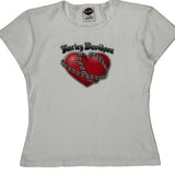 Heritage Harley Davidson Graphic T-Shirt - Medium White Cotton
