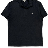 Lacoste Slim Fit Polo Shirt - Large Gray Cotton