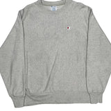 Reverse Weave Champion Sweatshirt - Large Gray Cotton
