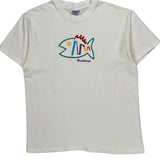 Hanes Graphic T-Shirt - Large White Cotton