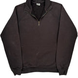 Carhartt 1/4 Zip - Medium Black Cotton Blend
