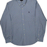 Ralph Lauren Checked Shirt - Large Blue Cotton
