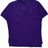 Polo By Ralph Lauren Polo Shirt - Large Purple Cotton