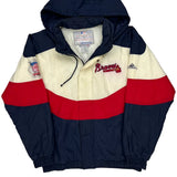 Braves Apex One Mlb Windbreaker - Medium Cream Nylon