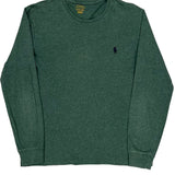 Polo By Ralph Lauren Long Sleeve T-Shirt - Small Green Cotton