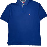 Tommy Hilfiger Polo Shirt - XL Blue Cotton
