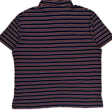 Polo By Ralph Lauren Striped Polo Shirt - Large Navy Cotton