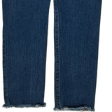 501 Levis Skinny Jeans - 28W UK 8 Blue Cotton