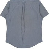 Ralph Lauren Striped Short Sleeve Shirt - Medium Blue Cotton