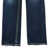 Buckle Black Boot Cut Jeans - 32W 36L Dark Wash Denim
