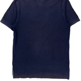 Tommy Hilfiger Slim Fit Polo Shirt - Large Navy Cotton