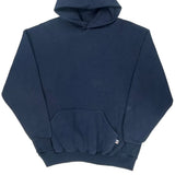 Soft Fade Russell Athletic Hoodie - XL Navy Cotton