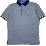 Tommy Hilfiger Polo Shirt - Large Blue Cotton