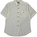 Levis Short Sleeve Shirt - XL White Cotton