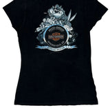 Mid-Ohio Harley Davidson Springfield Oh Harley Davidson Graphic T-Shirt - XS Black Cotton