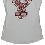 Eagle Graphic Harley Davidson Graphic Tank Top - XS Red Cotton