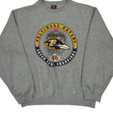Baltimore Ravens Nike Football Sweatshirt - Large Gray Cotton