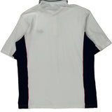 Levis Striped Polo Shirt - Large White Cotton