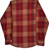Harley Davidson Checked Flannel Shirt - Medium Red Cotton