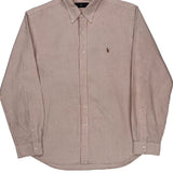 Ralph Lauren Striped Shirt - XL Red Cotton