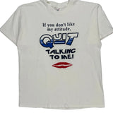 Single Stitch Attitude Delta T-Shirt - XL White Cotton