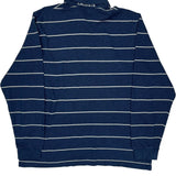 Lacoste Striped Long Sleeve Polo Shirt - Large Blue Cotton