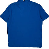 Tommy Hilfiger Striped Polo Shirt - XL Blue Cotton