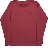 Patagonia Long Sleeve T-Shirt - Small Red Cotton