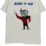 Single Stitch Make It So!! Fruit Of The Loom Graphic T-Shirt - Medium White Cotton