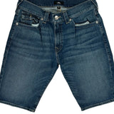 True Religion Slim Denim Shorts - 30W 11L Blue Denim