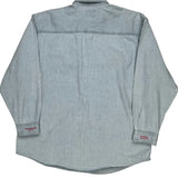 Exxonmobil Lee Sport Denim Shirt - XL Light Wash Cotton