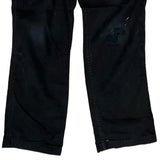 Carhartt Double Knee Carpenter Trousers - 30W 30L Black Cotton