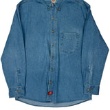 Dickies Denim Shirt - Large Blue Cotton