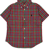 Age 2 Ralph Lauren Checked Short Sleeve Shirt - 2XS Multicoloured Cotton