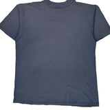 Catch The Wind Anvil Single Stitch T-Shirt - Large Blue Cotton