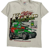 Steve Kinser Hanes Graphic T-Shirt - Large White Cotton
