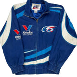 Mark Martin Valvoline Racing Nascar Track Jacket - Medium Blue Cotton