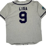 Ash City Pinstripe Jersey - Large Grey Cotton