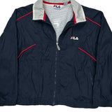 Fila Windbreaker - Large Navy Nylon