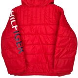 Age 4 Tommy Hilfiger Spellout Puffer - Small Red Polyester